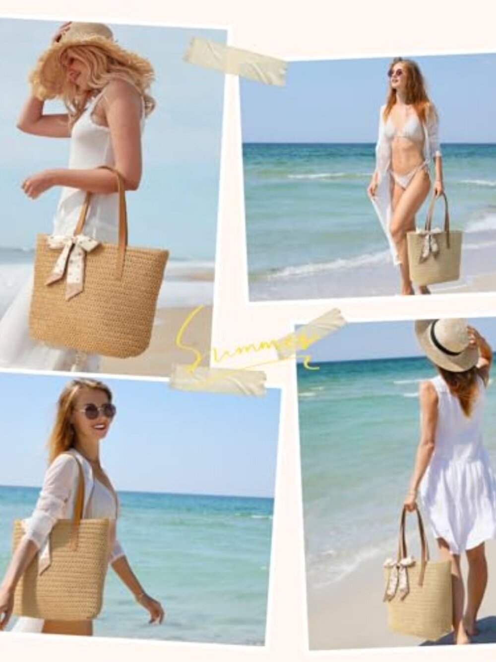 BRAND NEW Beach Tote Bag Shoulder Handbag - Picture 7 of 7